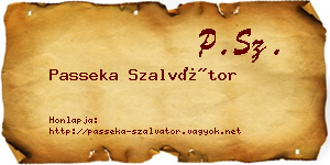 Passeka Szalvátor névjegykártya
